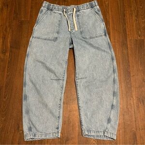 Gap Super Soft Pull On Barrel Jeans Size M